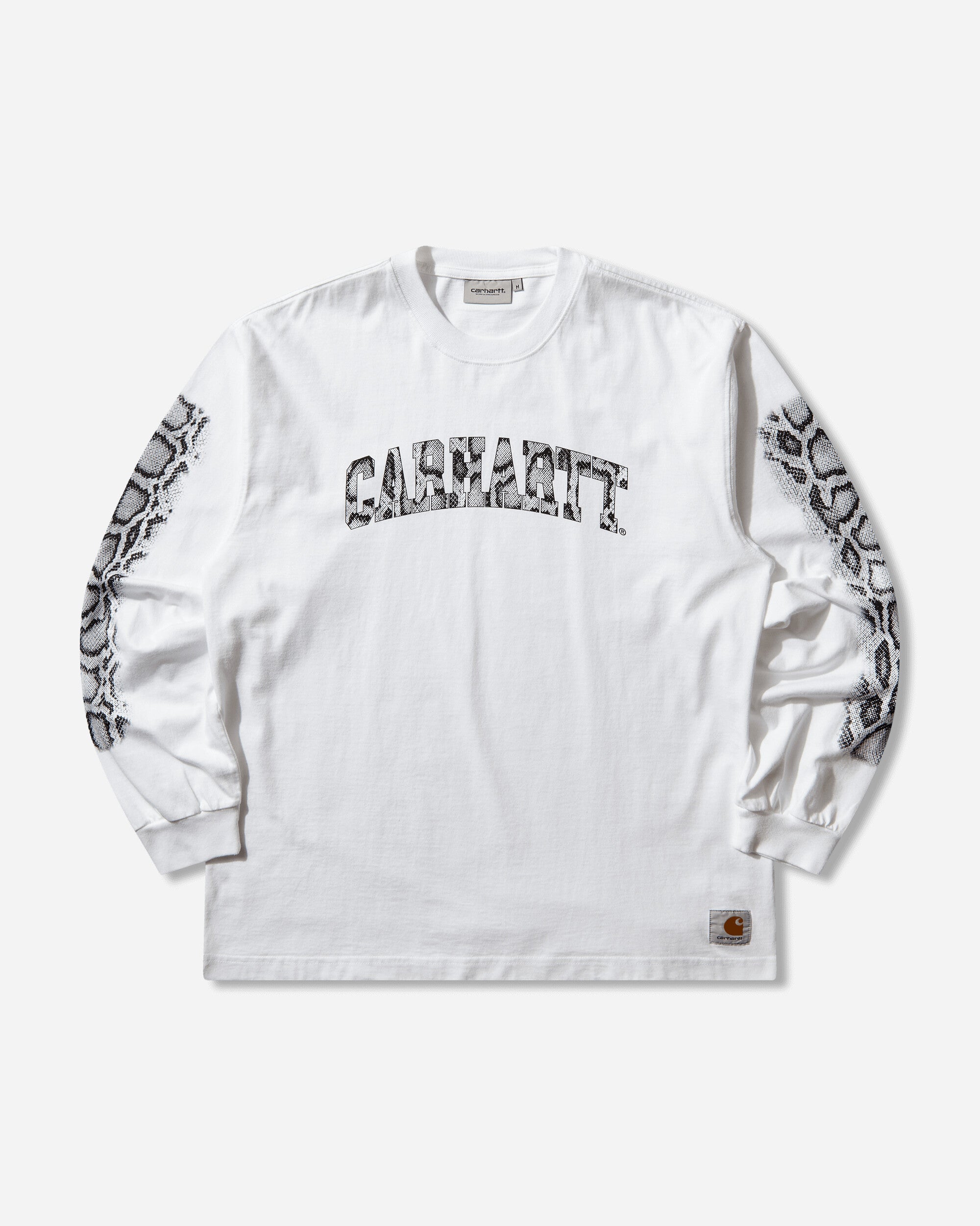 Carhartt WIP Ls Camo Snake T Shirt White T-Shirts Longsleeve I036387 0260