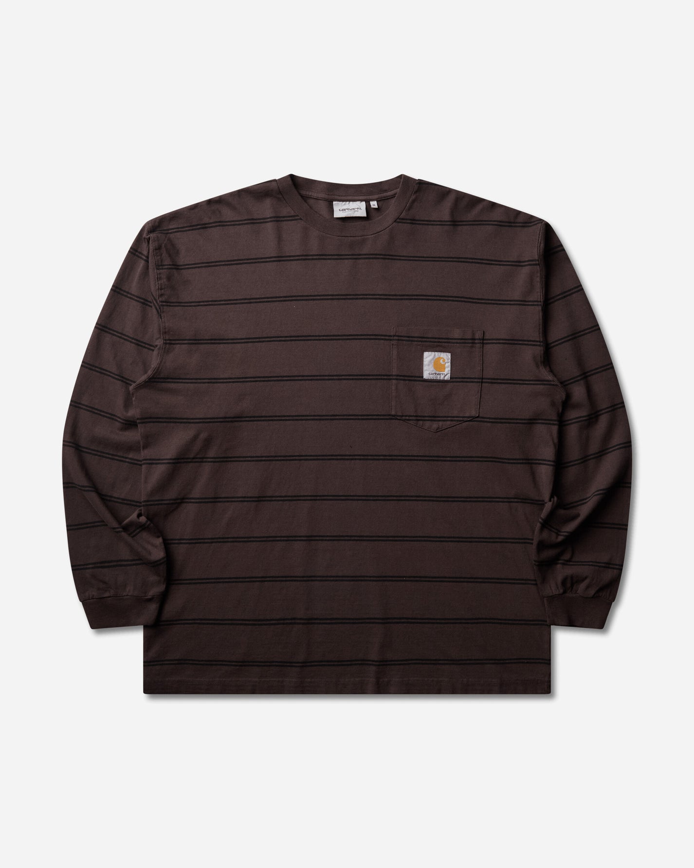 Carhartt WIP L/S Cardona Pocket T-Shirt Cardona Stripe/Natural T-Shirts Longsleeve I037271 3VQGD