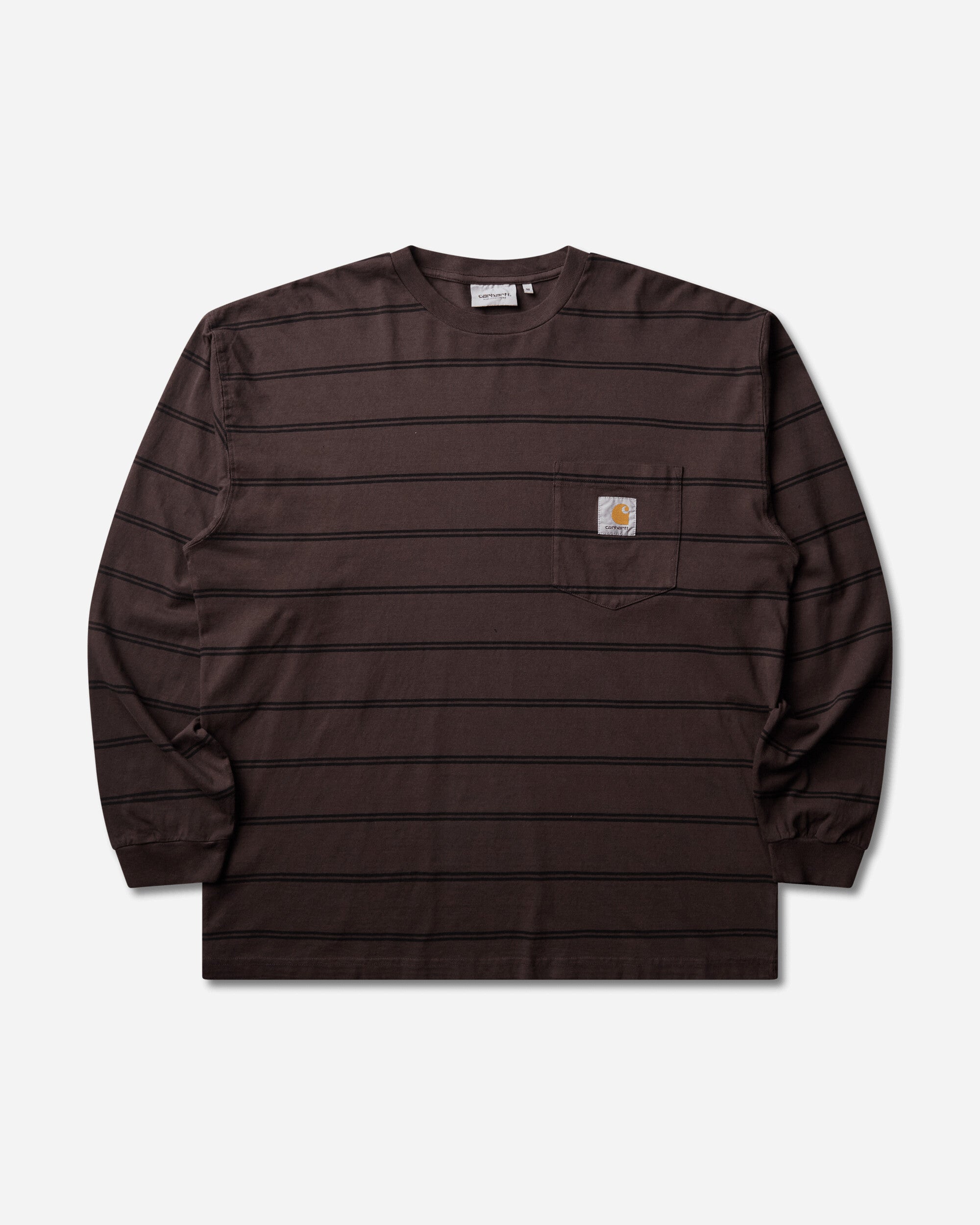 Carhartt WIP L/S Cardona Pocket T-Shirt Cardona Stripe/Natural T-Shirts Longsleeve I037271 3VQGD