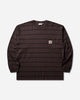 Carhartt WIP L/S Cardona Pocket T-Shirt Cardona Stripe/Natural T-Shirts Longsleeve I037271 3VQGD