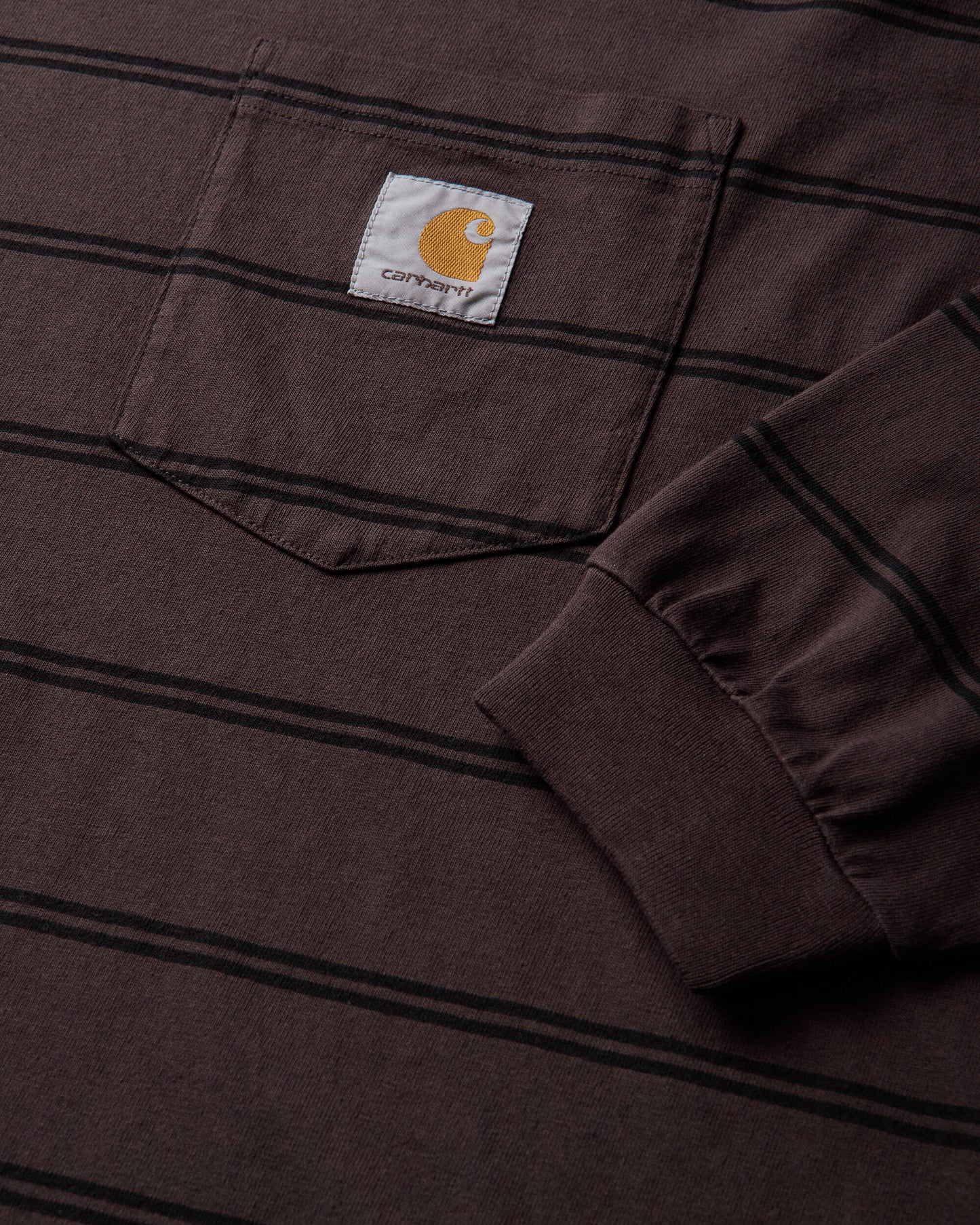 Carhartt WIP L/S Cardona Pocket T-Shirt Cardona Stripe/Natural T-Shirts Longsleeve I037271 3VQGD