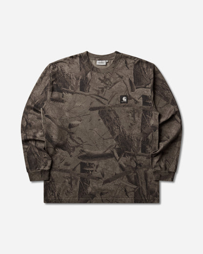 Carhartt WIP L/S Feather Tree T-Shirt Camo Feather Tree/Khaki T-Shirts Longsleeve I037173 3ZQGD