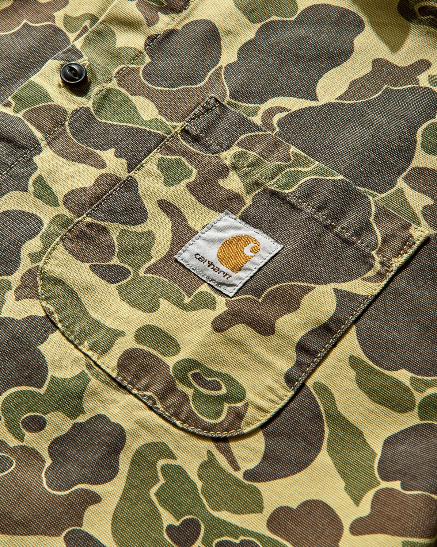 Carhartt WIP L/S Duck Shirt Camo Duck/Green Shirts Longsleeve Shirt I033769 2EQ06