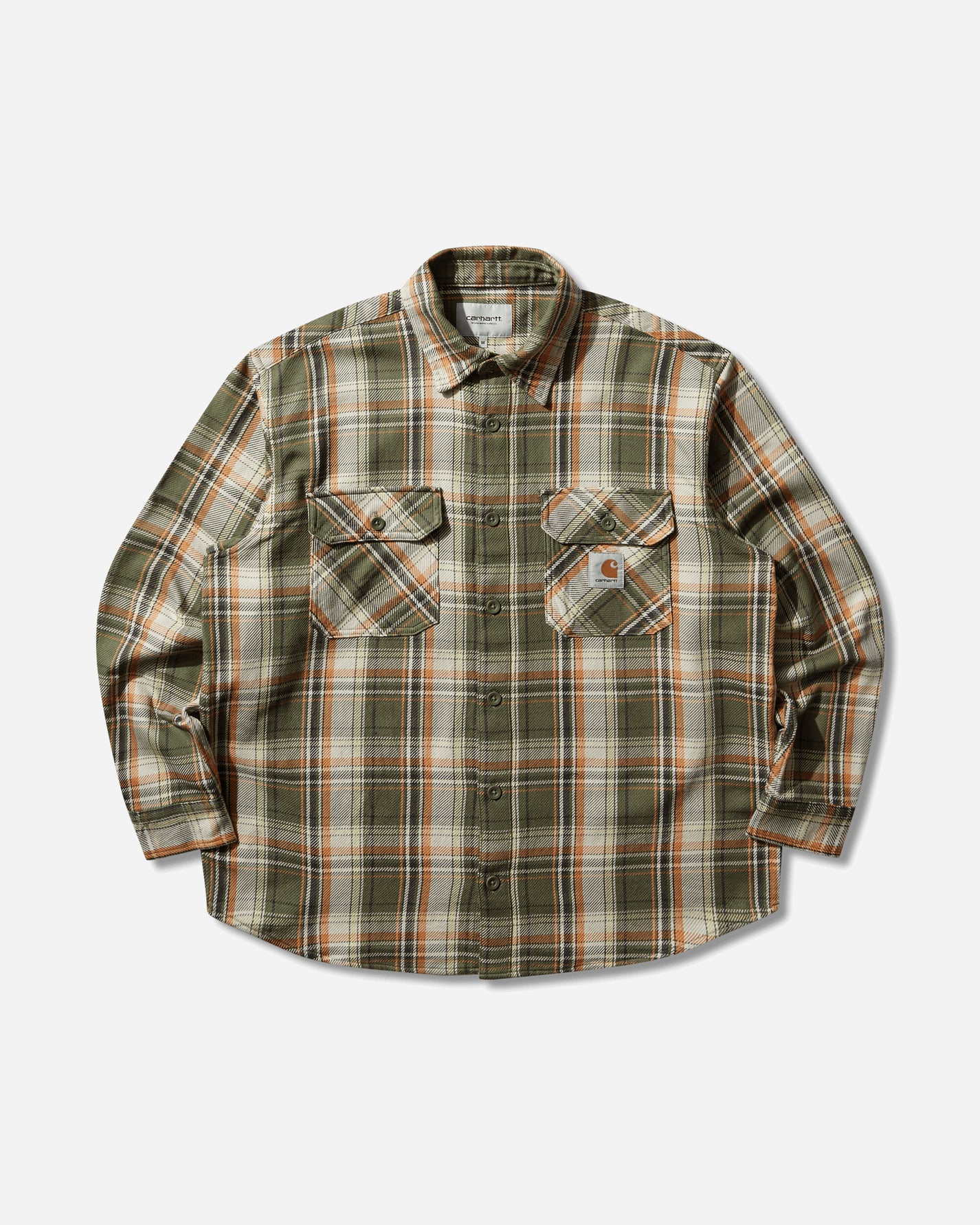 Carhartt WIP Ls Tunick Shirt Tunick Check/Dollar Green Shirts Longsleeve Shirt I036192 3PKXX