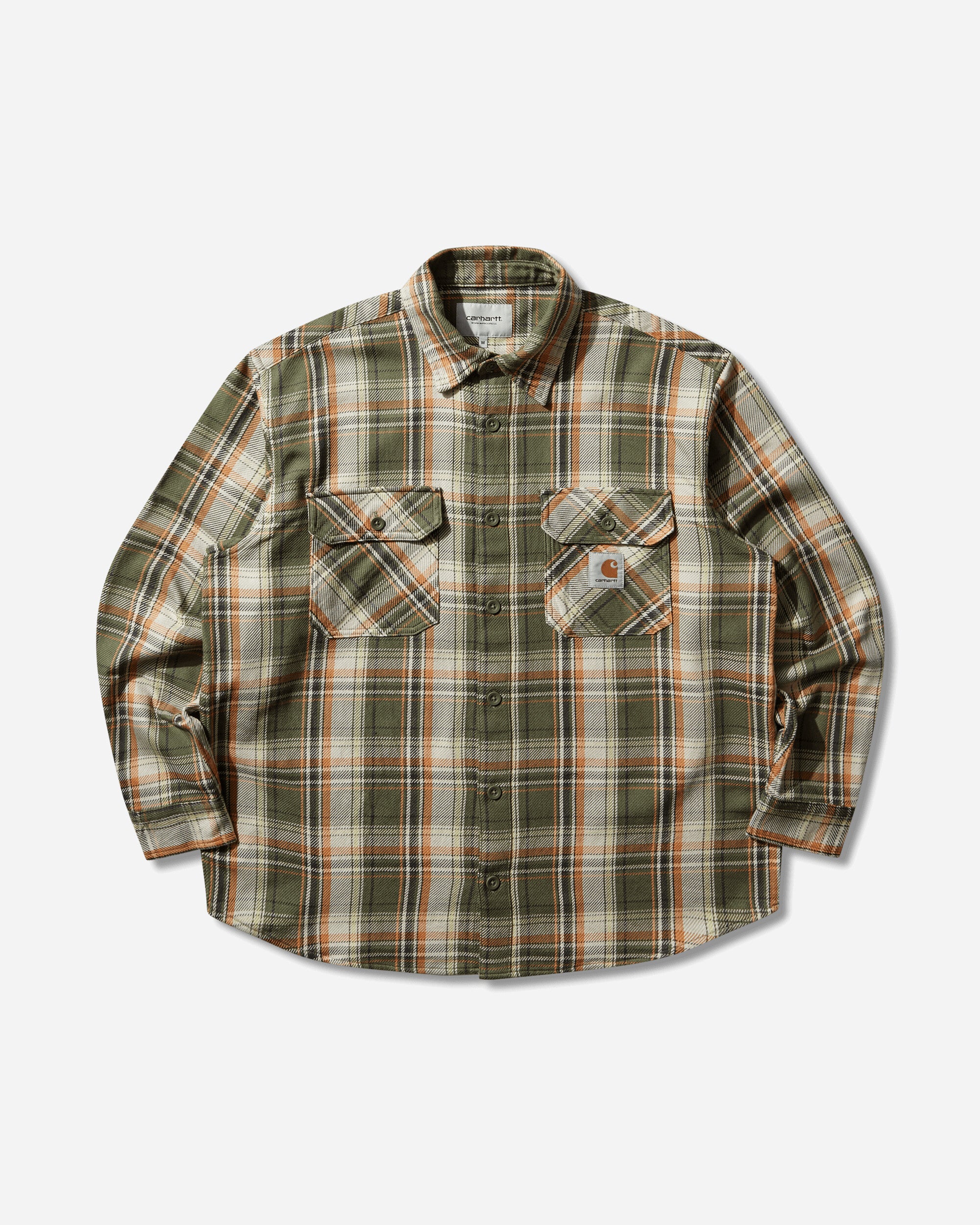Carhartt WIP Ls Tunick Shirt Tunick Check/Dollar Green Shirts Longsleeve Shirt I036192 3PKXX