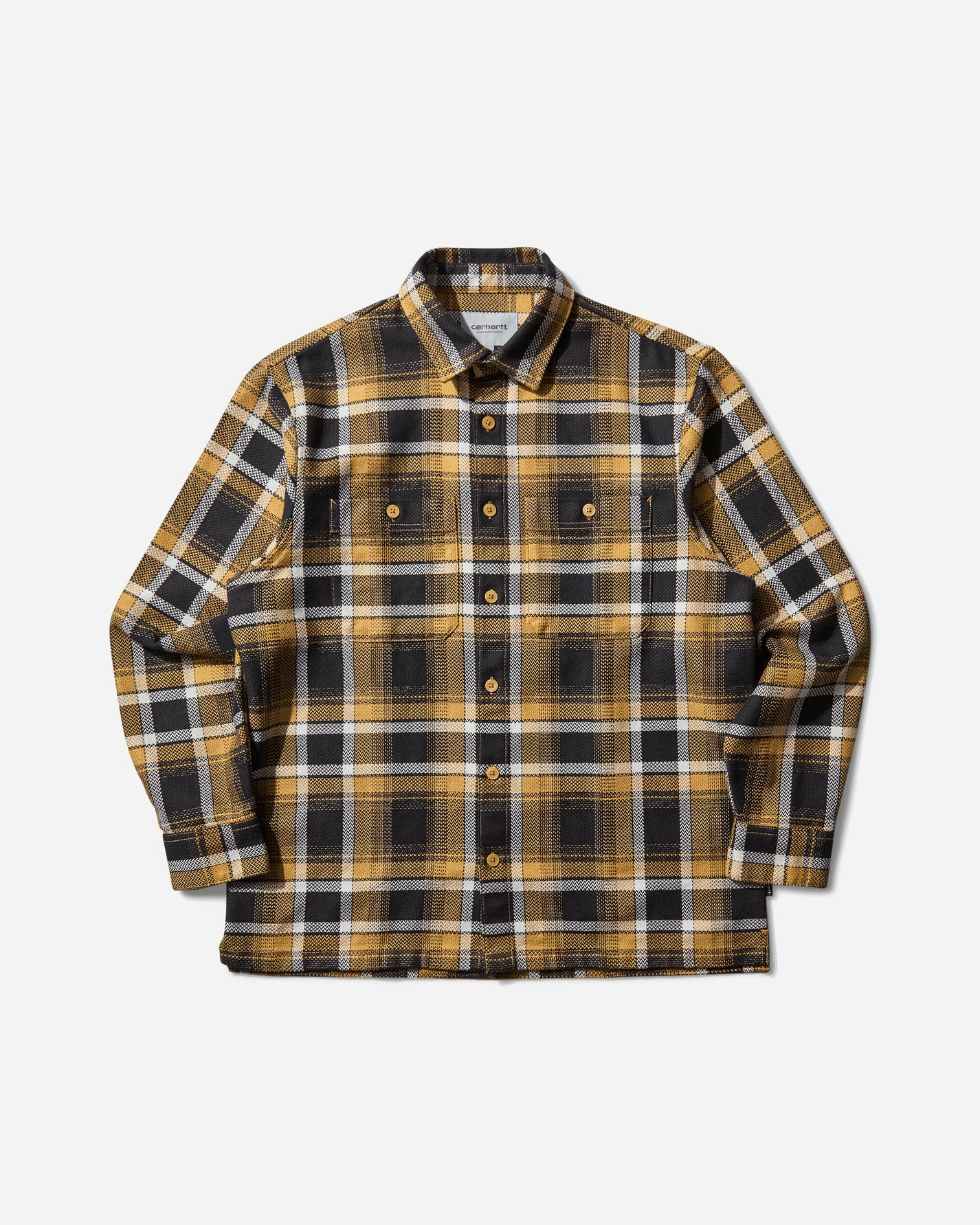 Carhartt WIP L/S Vaughn Shirt Vaughn Check/Dijon Shirts Longsleeve Shirt I035325 35UXX