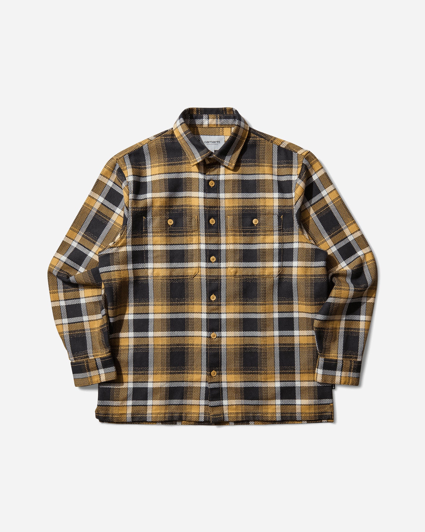 Carhartt WIP L/S Vaughn Shirt Vaughn Check/Dijon Shirts Longsleeve Shirt I035325 35UXX