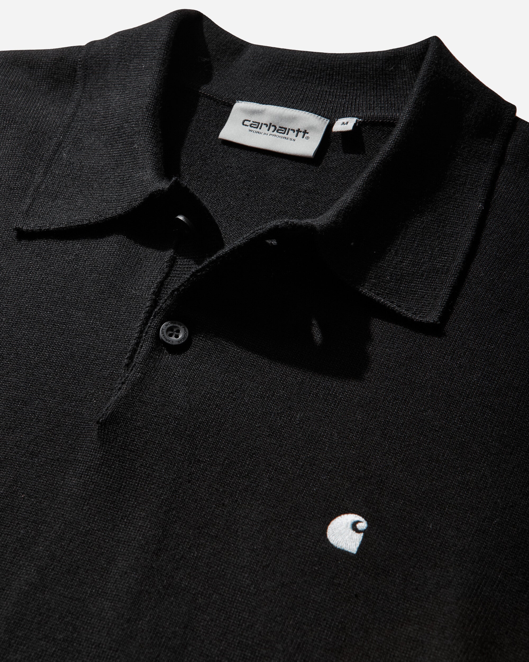 Carhartt WIP Ls Madison Polo Black/White T-Shirts Polo I036162 0D2XX