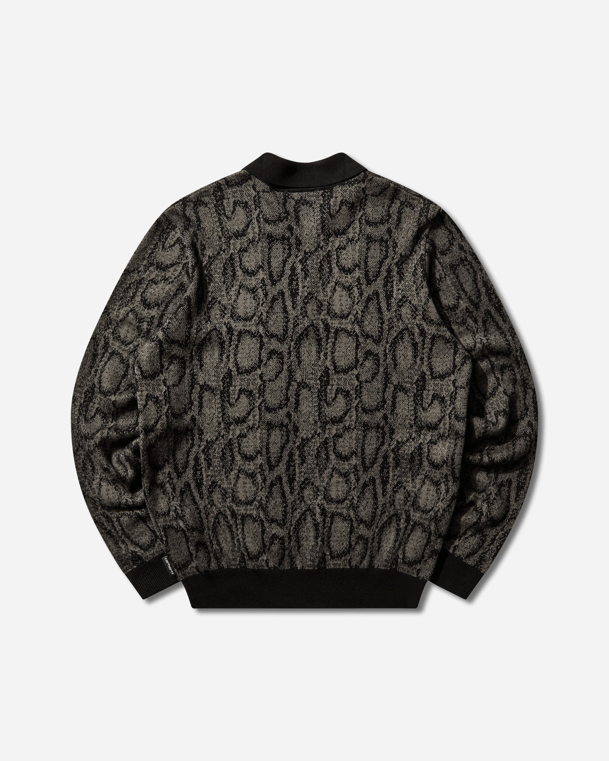 Carhartt WIP Ls Snake Polo Snake Camo Jacquard/Leaf T-Shirts Polo I036170 3QLXX