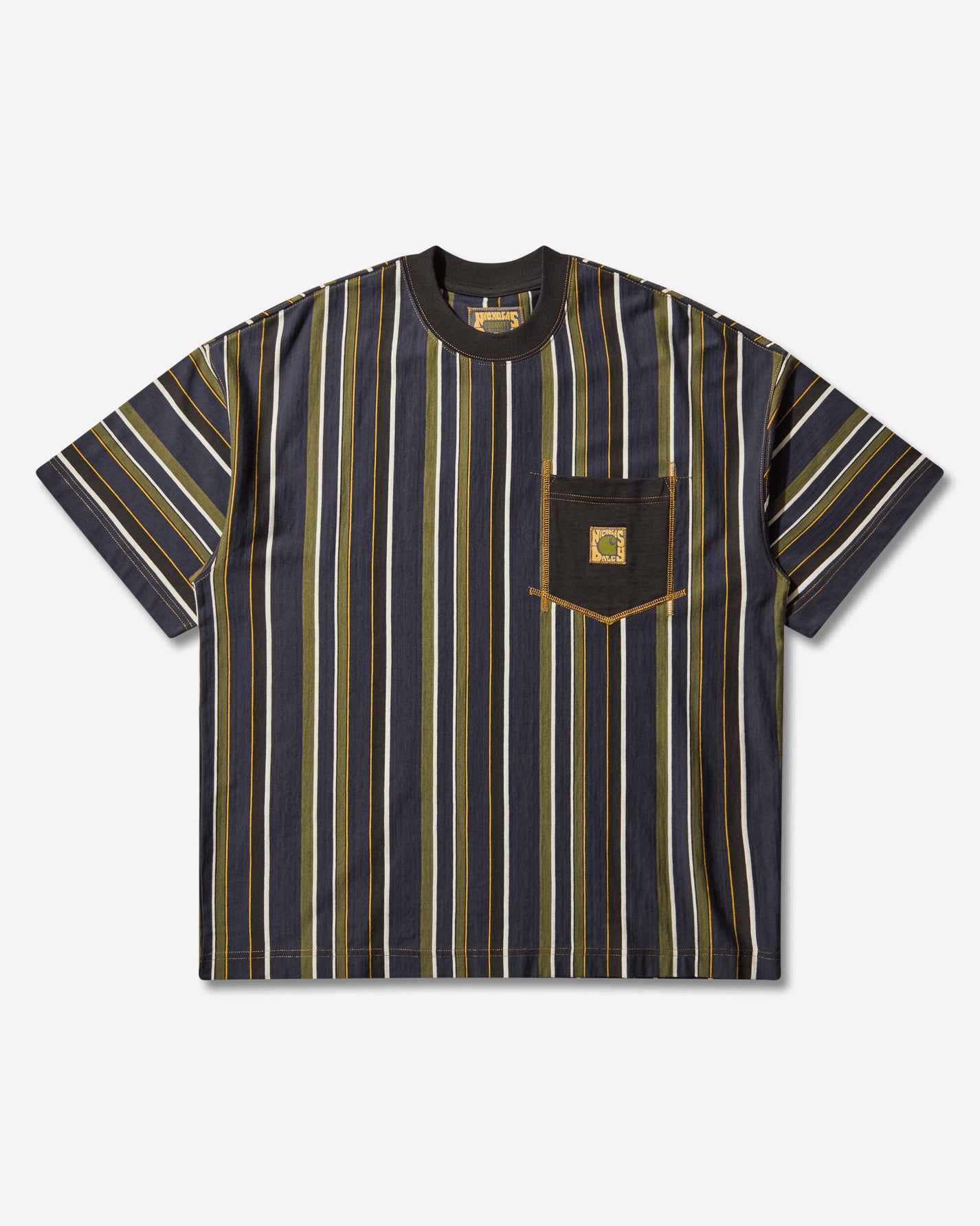 Carhartt WIP Nicholas Daley Stripes T-Shirt ND Stripes/Blue T-Shirts Shortsleeve I035274 2YXXX