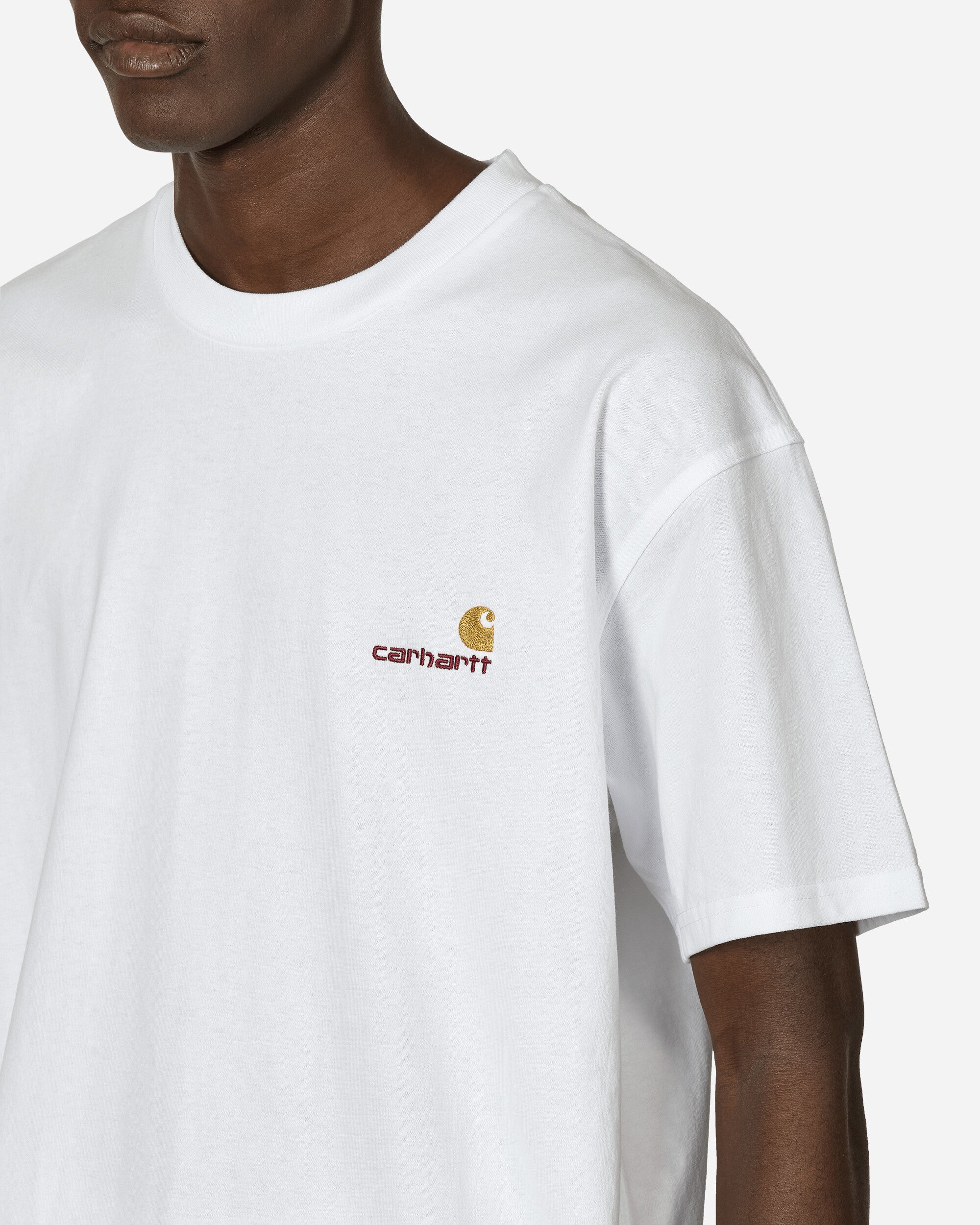 Carhartt WIP S/S American Script T-Shirt White T-Shirts Shortsleeve I029956 02XX