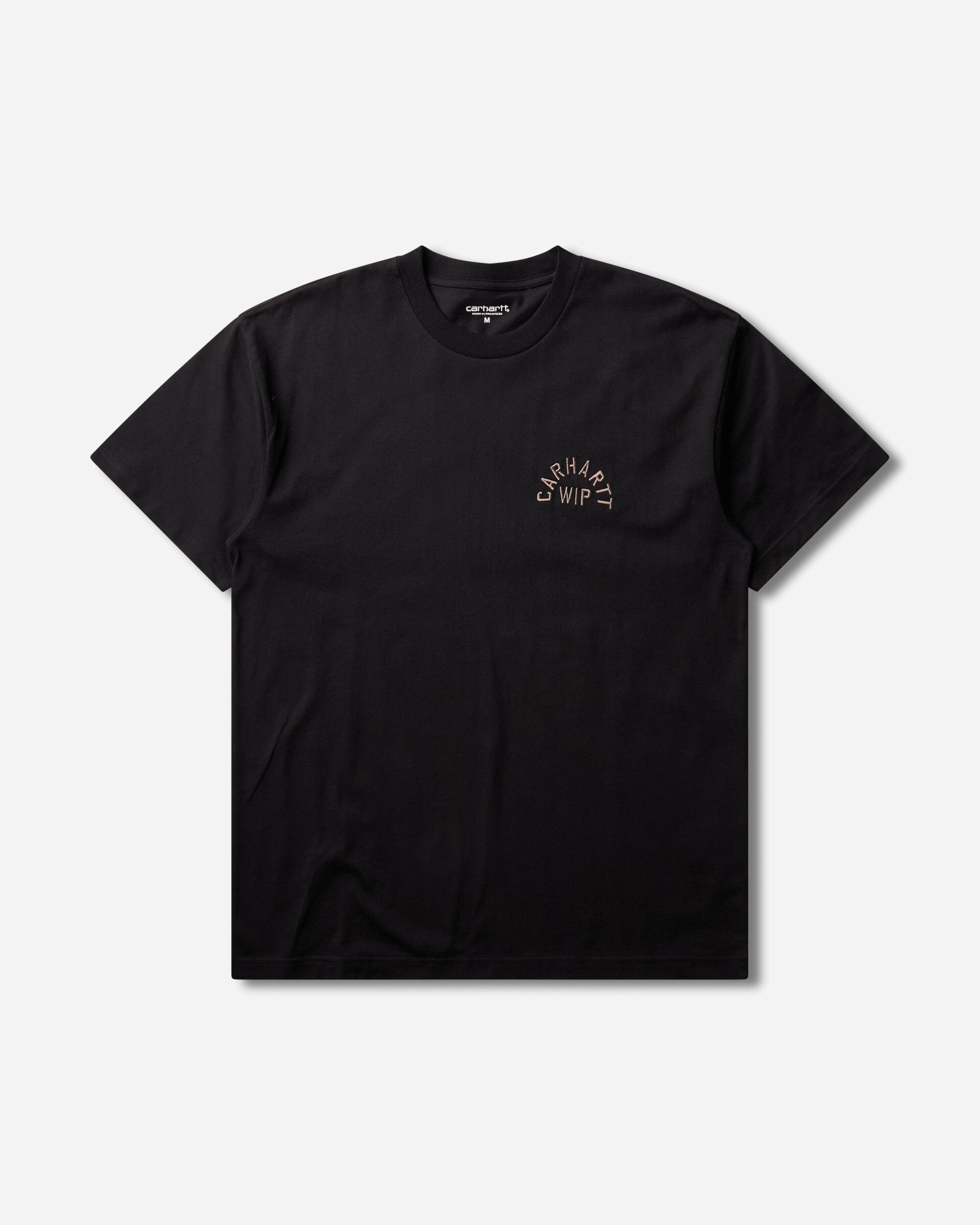 Carhartt WIP S/S Arch Script T-Shirt Black/WIP H Brown T-Shirts Shortsleeve I037255 3ZGXX