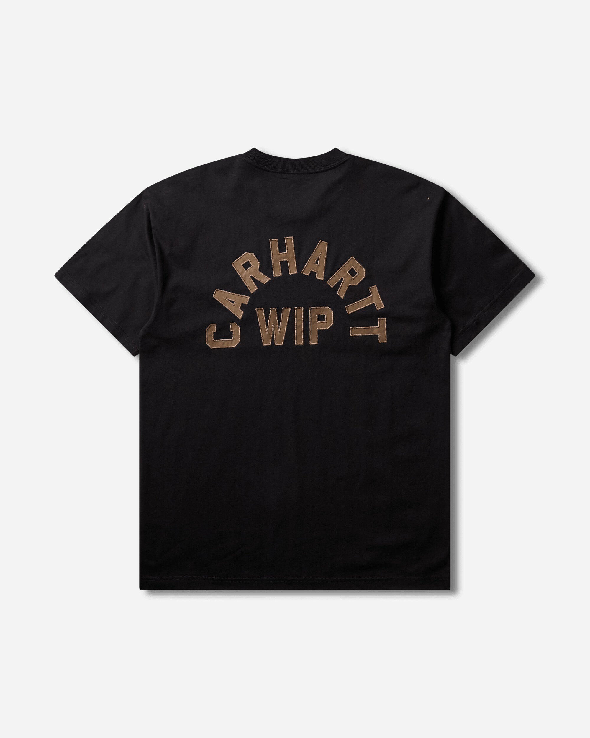 Carhartt WIP S/S Arch Script T-Shirt Black/WIP H Brown T-Shirts Shortsleeve I037255 3ZGXX