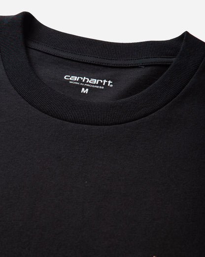Carhartt WIP S/S Arch Script T-Shirt Black/WIP H Brown T-Shirts Shortsleeve I037255 3ZGXX