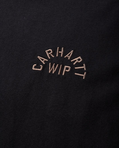 Carhartt WIP S/S Arch Script T-Shirt Black/WIP H Brown T-Shirts Shortsleeve I037255 3ZGXX