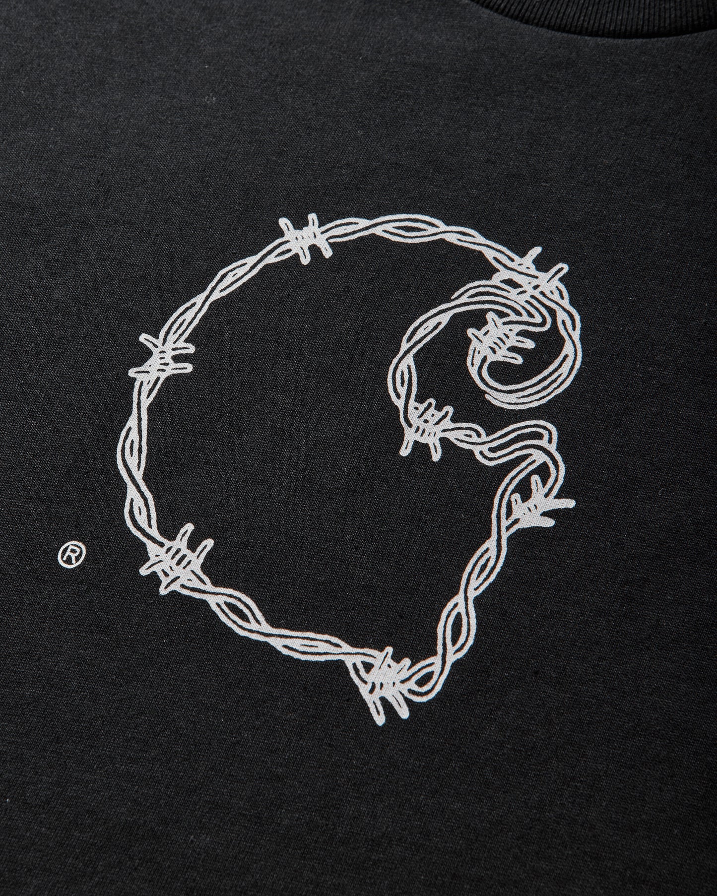 Carhartt WIP Ss Barbwire C T Shirt Black T-Shirts Shortsleeve I036237 89XX