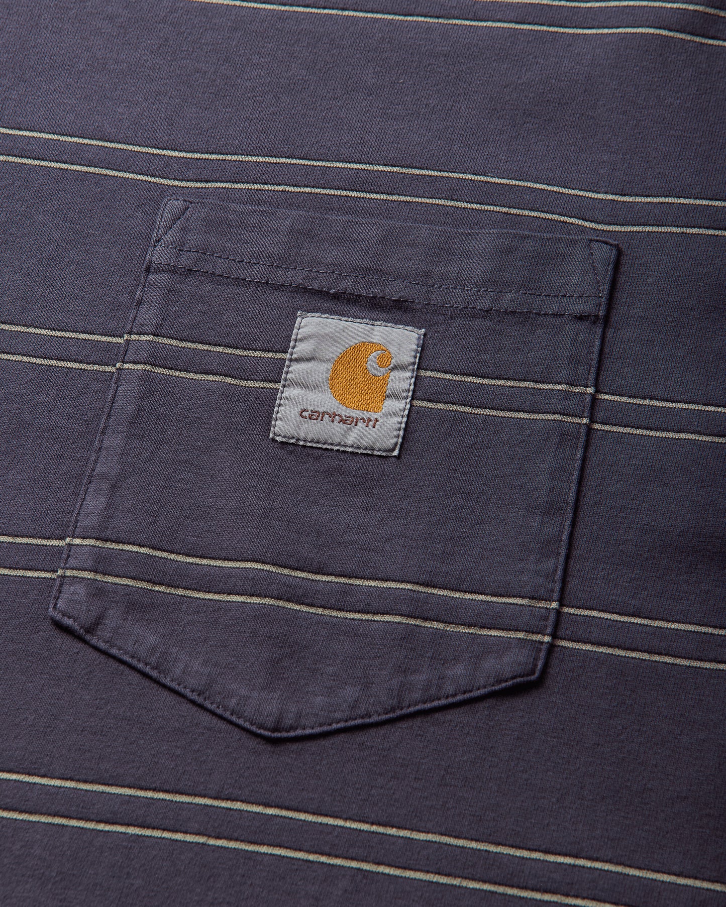 Carhartt WIP S/S Bert Pocket T-Shirt Bert Stripe/Shady Purple T-Shirts Shortsleeve I036855 3SHGD