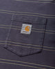 Carhartt WIP S/S Bert Pocket T-Shirt Bert Stripe/Shady Purple T-Shirts Shortsleeve I036855 3SHGD