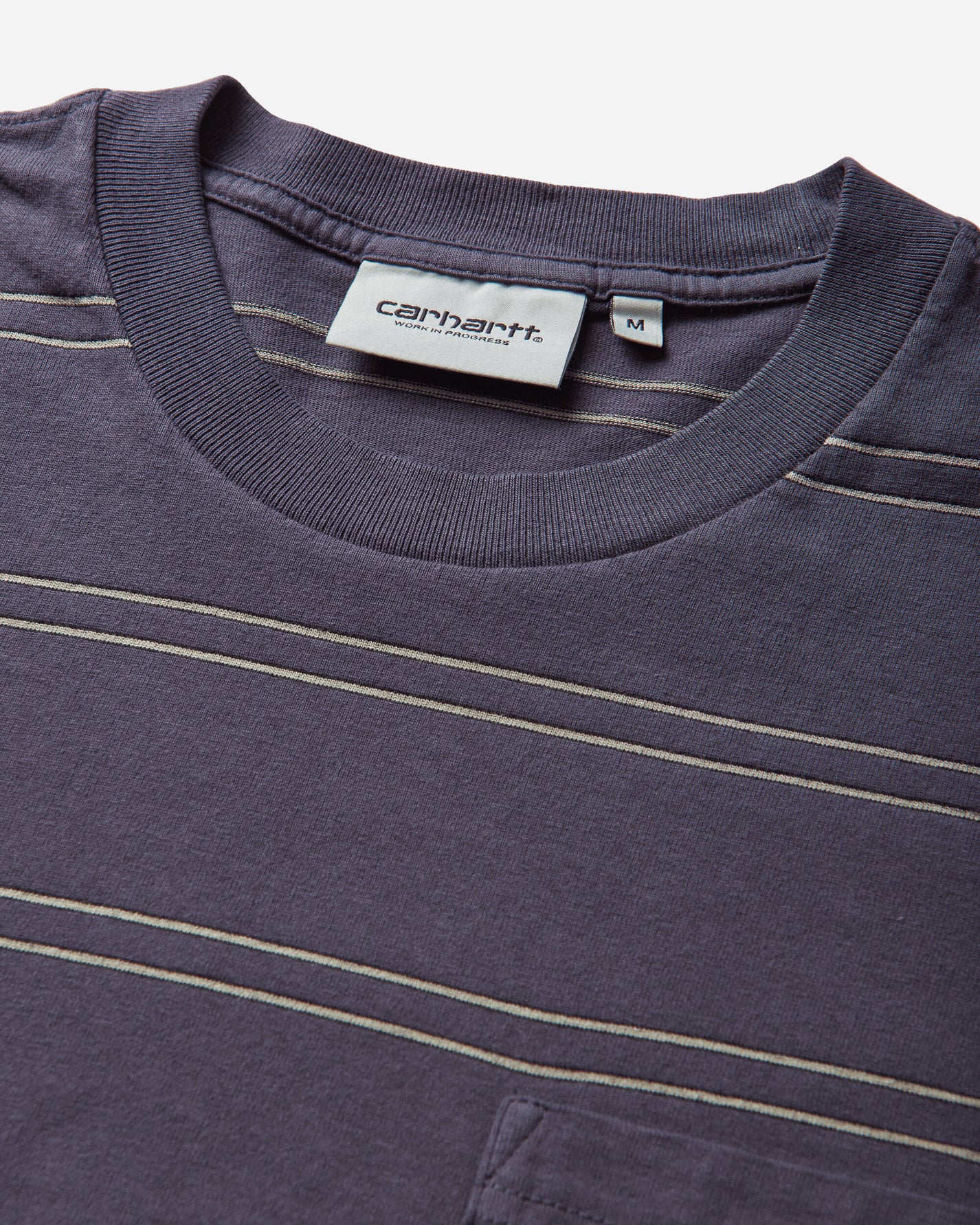 Carhartt WIP S/S Bert Pocket T-Shirt Bert Stripe/Shady Purple T-Shirts Shortsleeve I036855 3SHGD