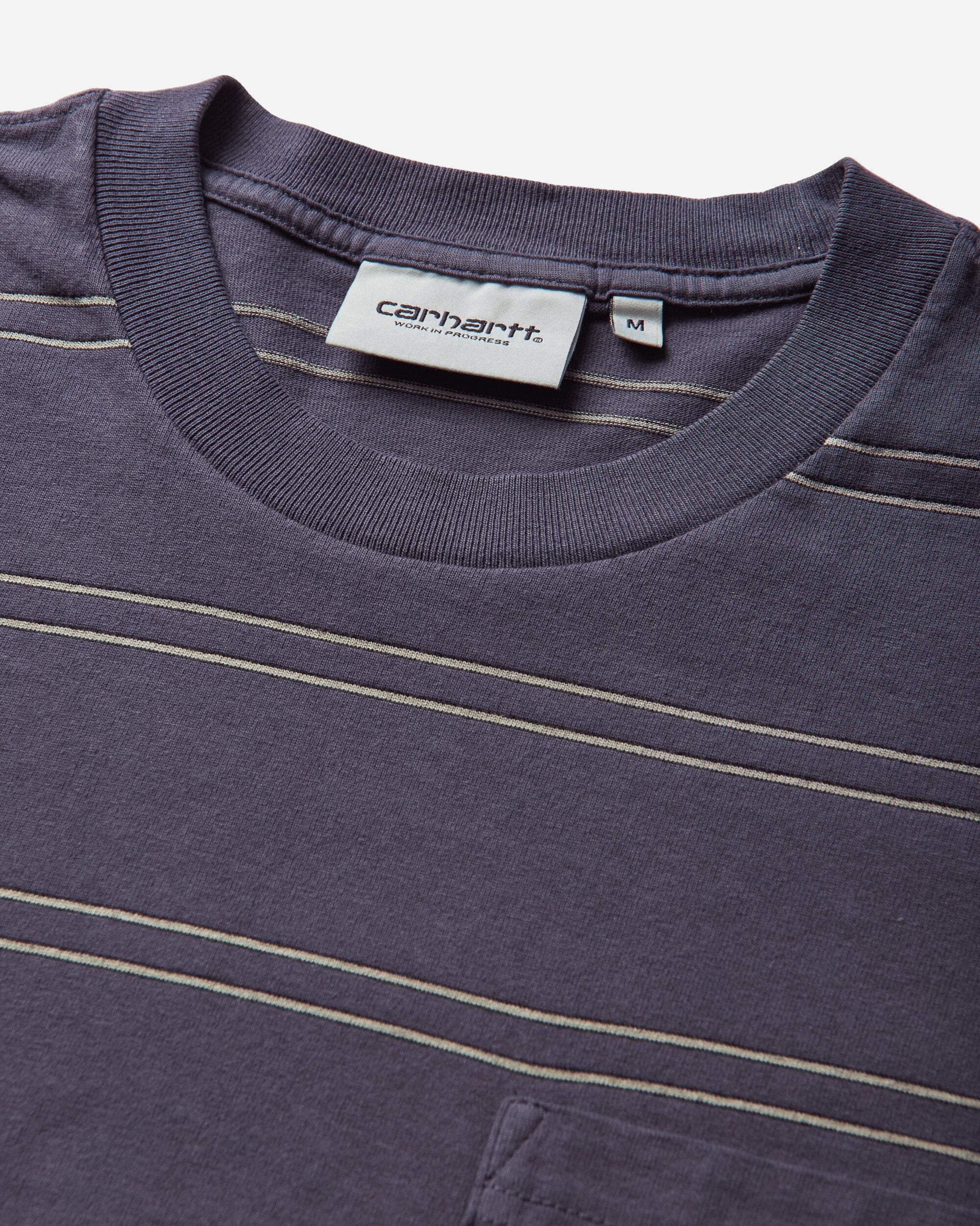 Carhartt WIP S/S Bert Pocket T-Shirt Bert Stripe/Shady Purple T-Shirts Shortsleeve I036855 3SHGD