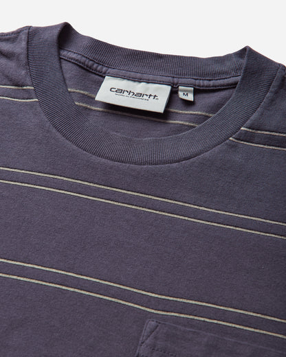 Carhartt WIP S/S Bert Pocket T-Shirt Bert Stripe/Shady Purple T-Shirts Shortsleeve I036855 3SHGD
