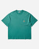 Carhartt WIP S/S Hudson Pocket T-Shirt Saguaro T-Shirts Shortsleeve I035140 2ZU5F
