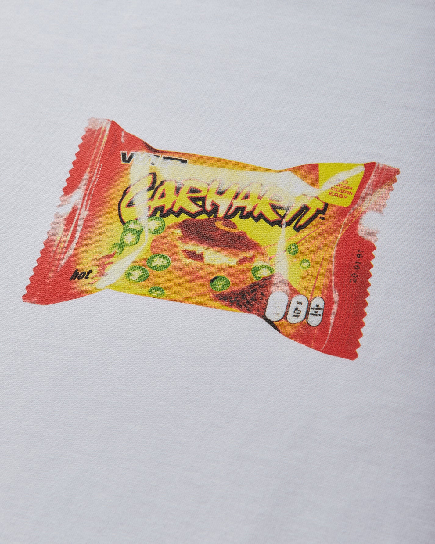 Carhartt WIP S/S Road Side Snack T-Shirt White T-Shirts Shortsleeve I036880 02XX