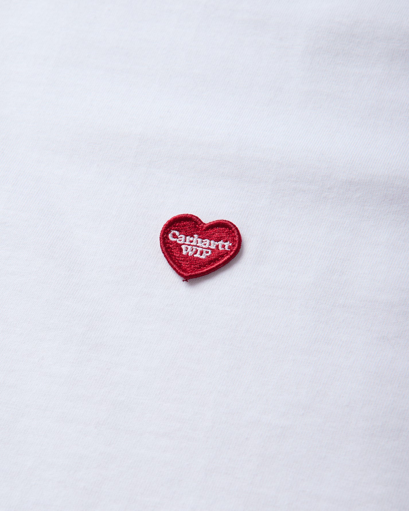 Carhartt WIP S/S Small Heart T-Shirt White/Red T-Shirts Shortsleeve I037116 1WZXX