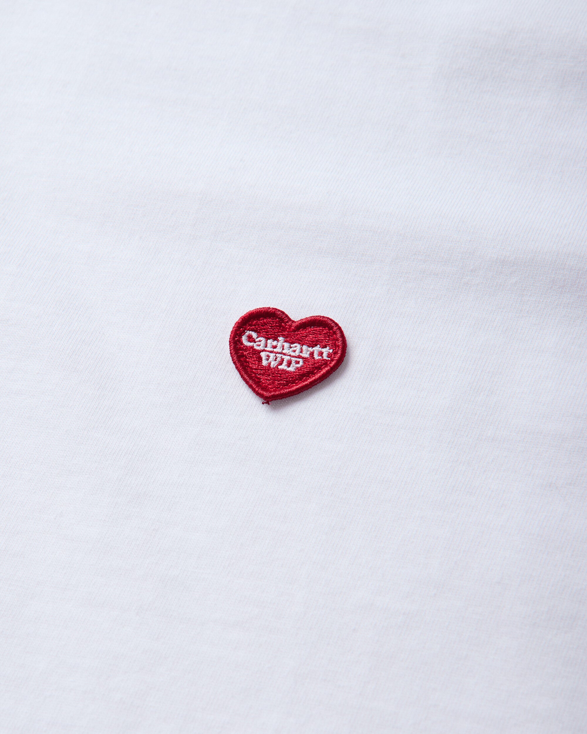 Carhartt WIP S/S Small Heart T-Shirt White/Red T-Shirts Shortsleeve I037116 1WZXX