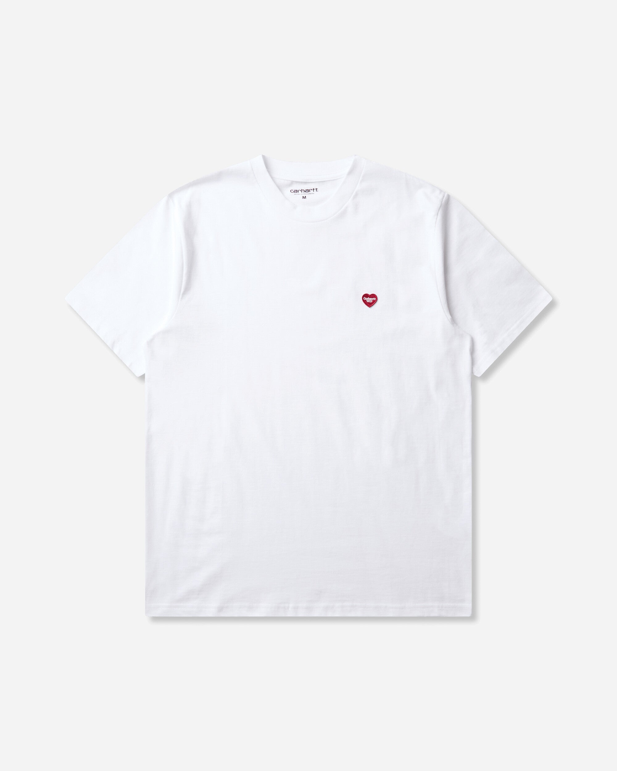 Carhartt WIP S/S Small Heart T-Shirt White/Red T-Shirts Shortsleeve I037116 1WZXX