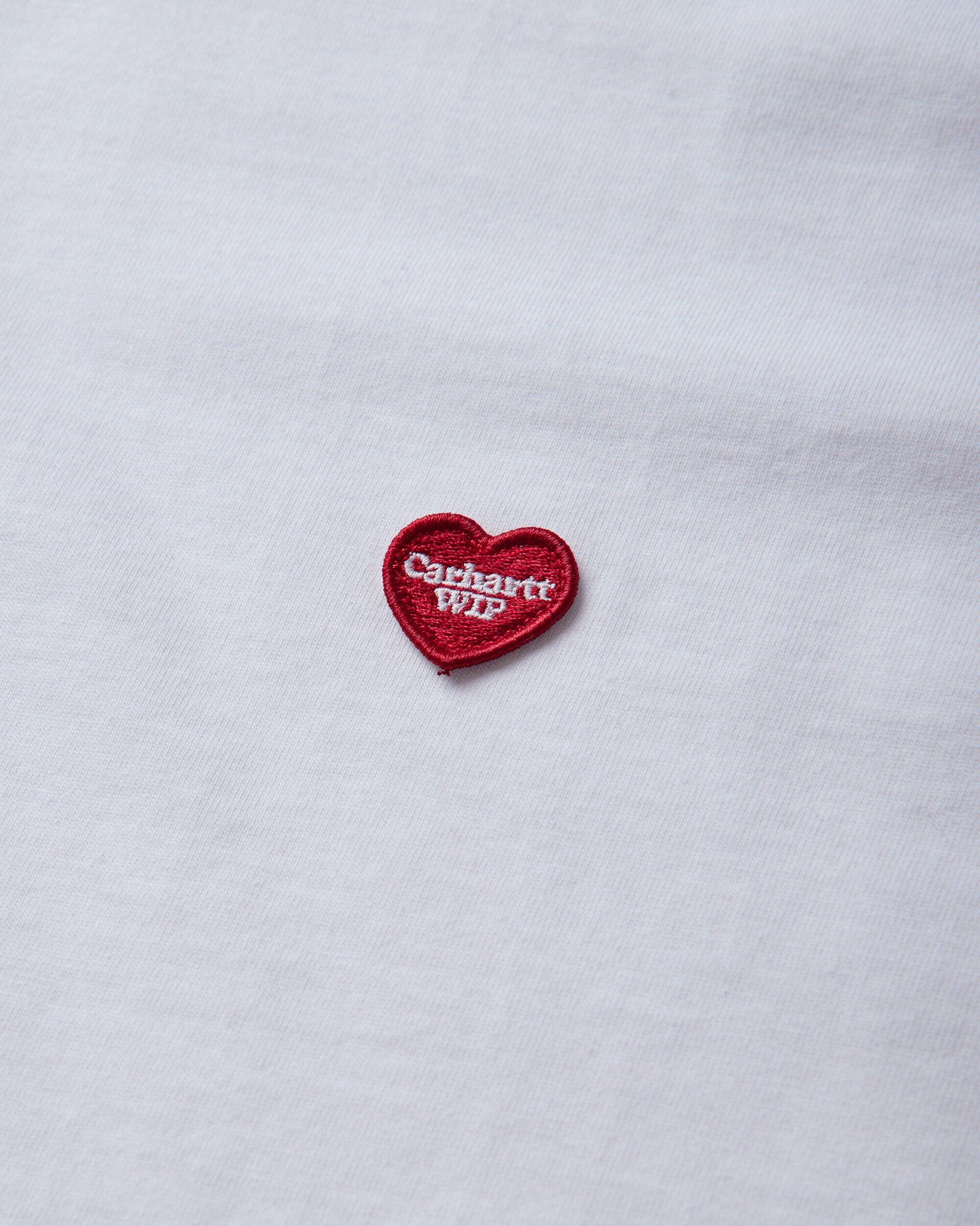 Carhartt WIP S/S Small Heart T-Shirt White/Red T-Shirts Shortsleeve I037116 1WZXX