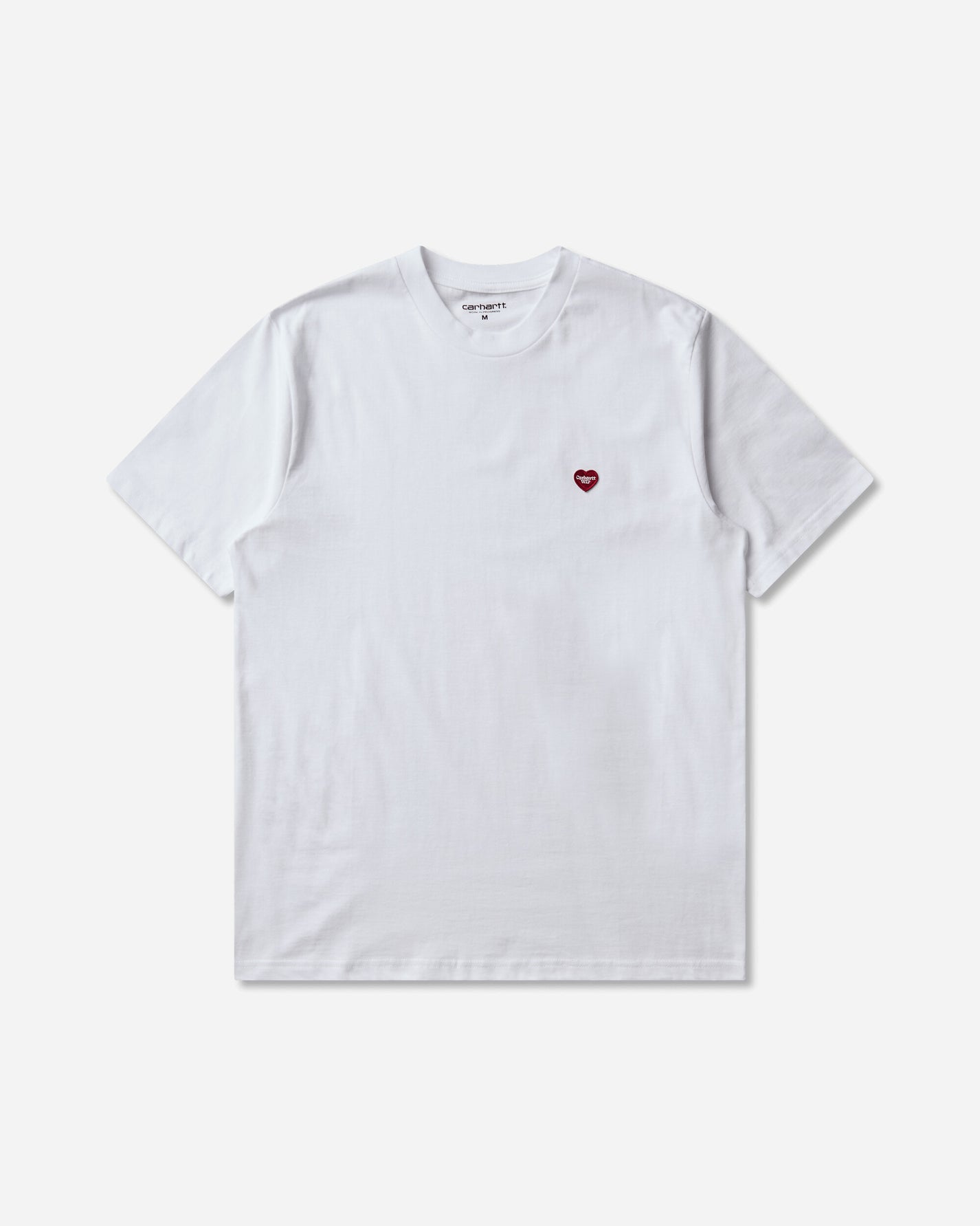 Carhartt WIP S/S Small Heart T-Shirt White/Red T-Shirts Shortsleeve I037116 1WZXX