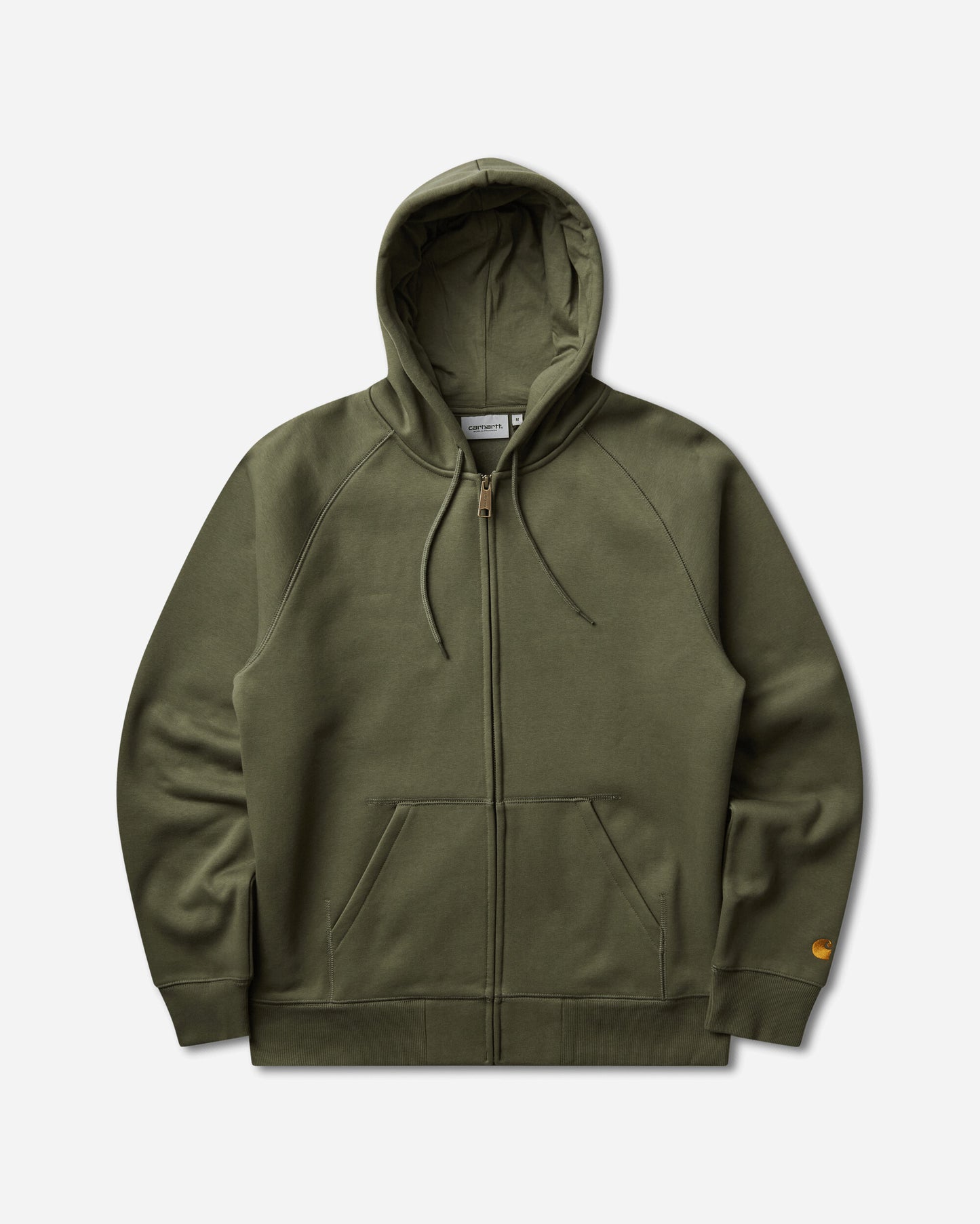 Carhartt WIP Hooded Chase Jacket Leaf/Gold Sweatshirts Zip-Ups I033664 3LRXX