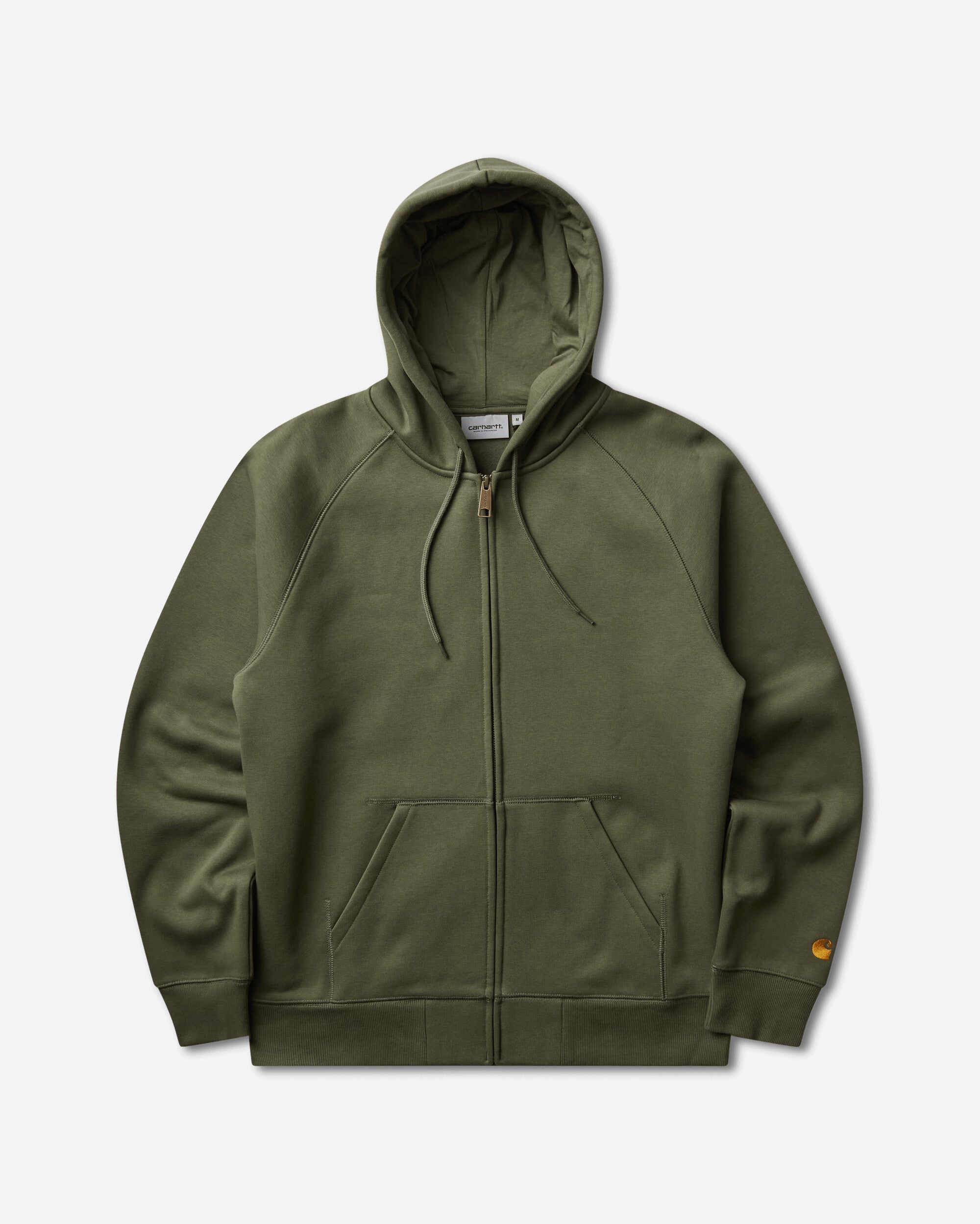 Carhartt WIP Hooded Chase Jacket Leaf/Gold Sweatshirts Zip-Ups I033664 3LRXX