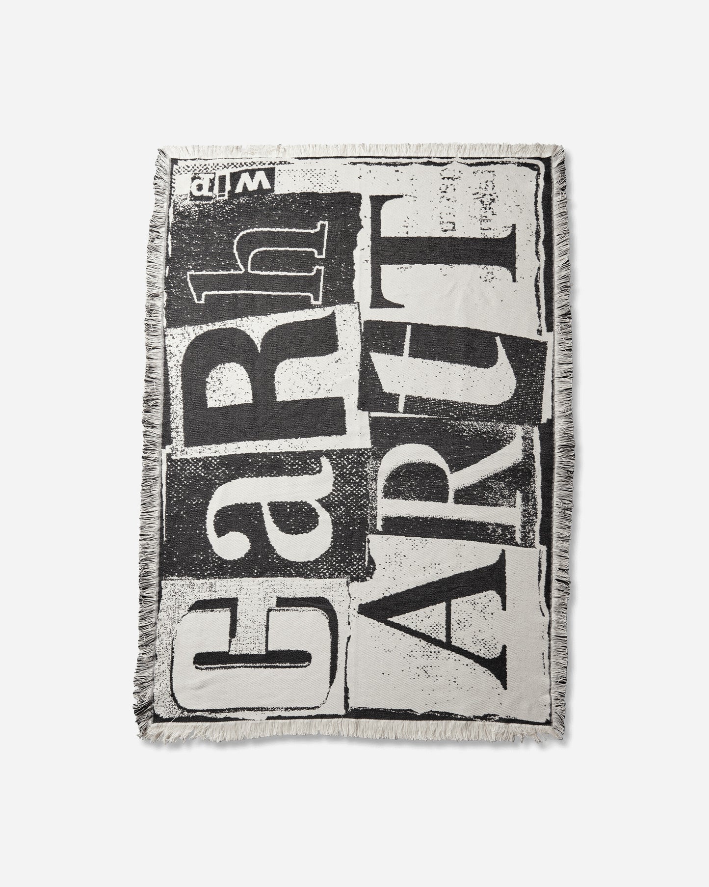 Carhartt WIP Letterpress Blanket Black/Wax Textile Blankets and Throws I036070 K02XX