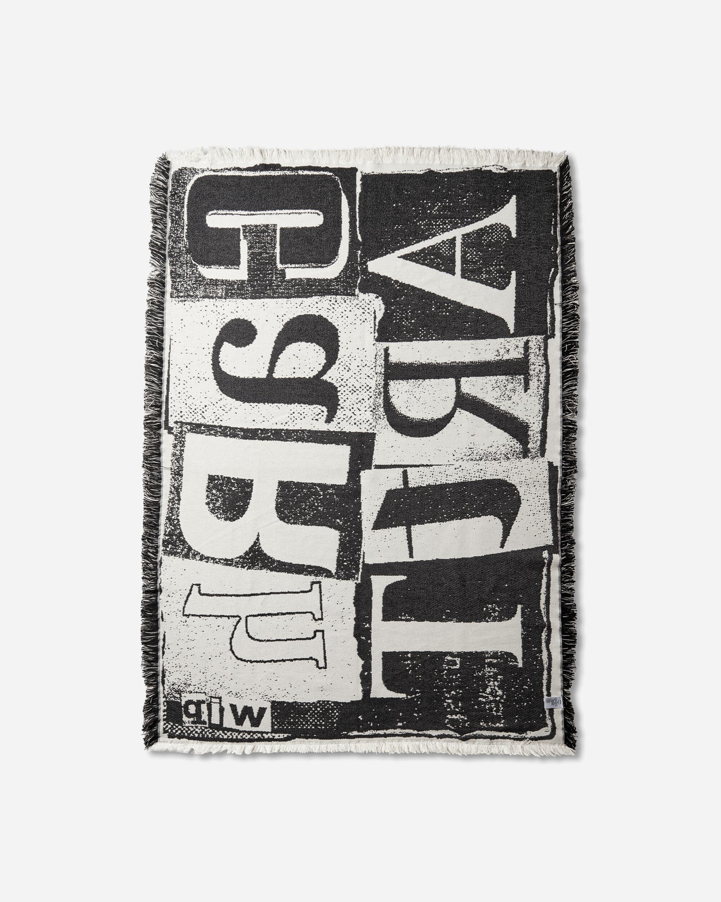 Carhartt WIP Letterpress Blanket Black/Wax Textile Blankets and Throws I036070 K02XX