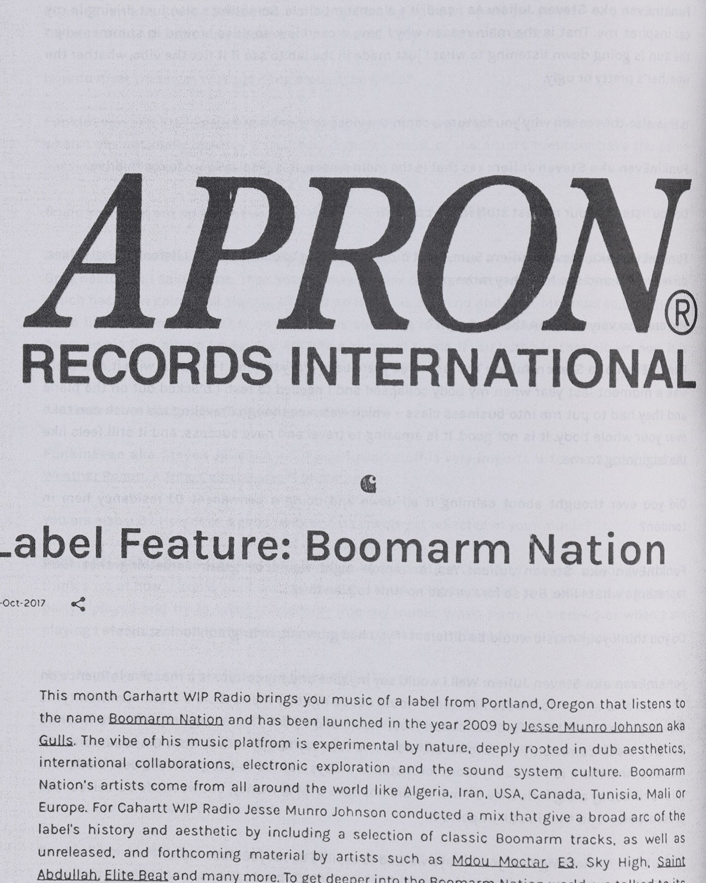 Carhartt WIP Audio Archives Wip Book Multicolor Books and Magazines Books I036725 3FVXX