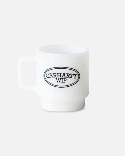 Carhartt WIP Hugging Cats Glass Mug White Home Decor Stickers I037186 02XX