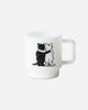 Carhartt WIP Hugging Cats Glass Mug White Home Decor Stickers I037186 02XX
