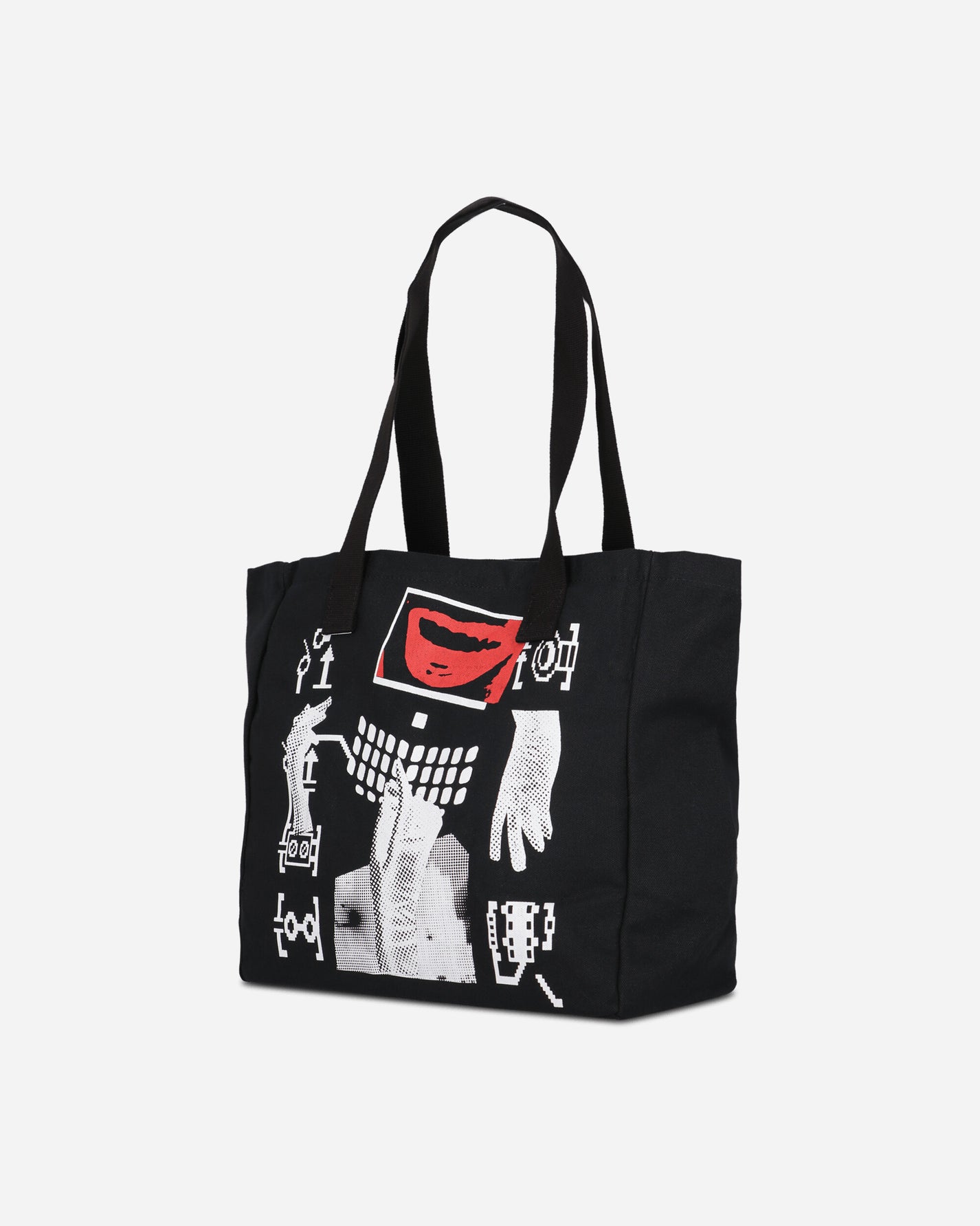 Cav Empt Lips Display Tote Bag Black Bags and Backpacks Tote Bags CES28G07 BLACK
