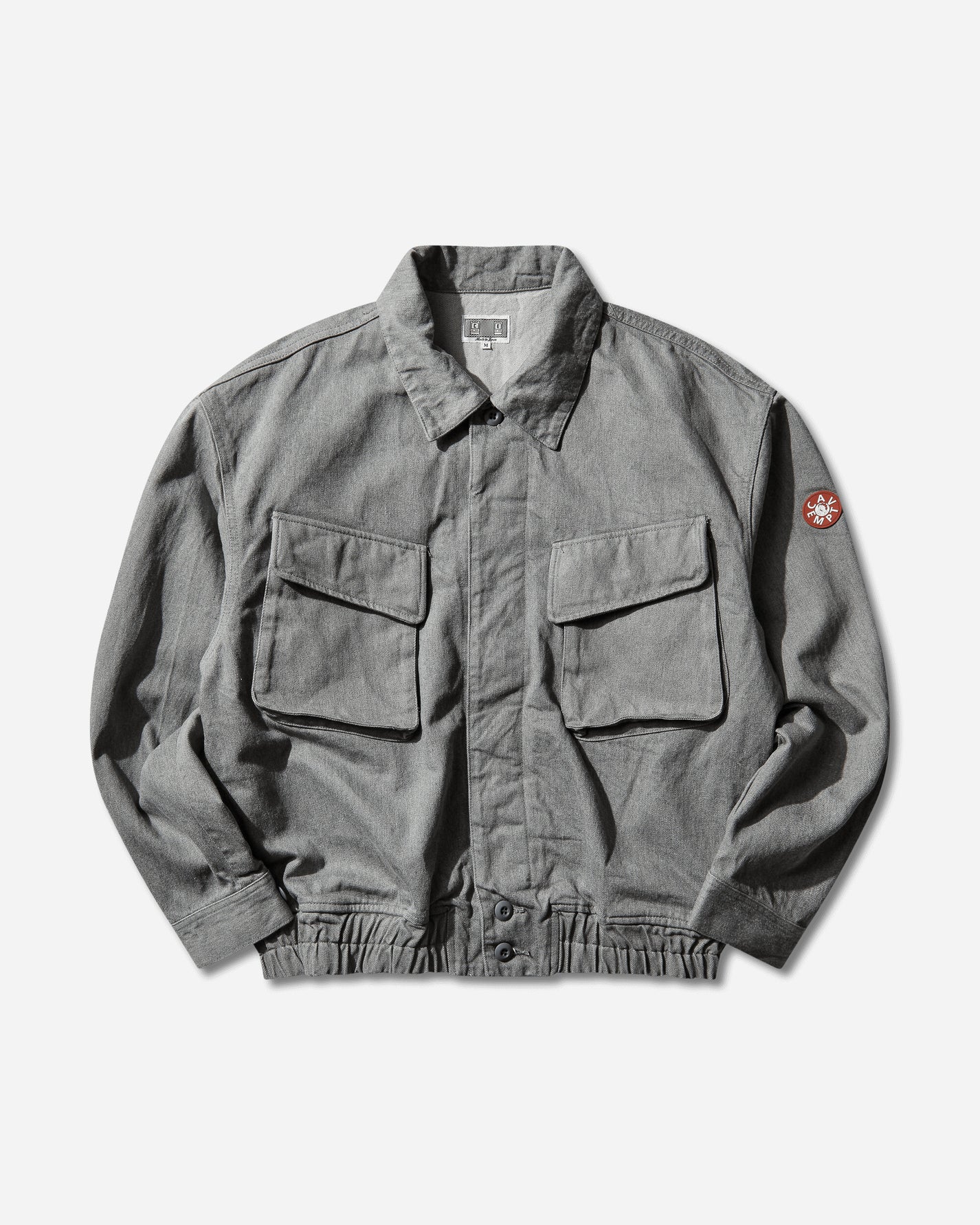 Cav Empt Ash Community Button Jacket Grey Coats and Jackets Bomber Jackets CES28JK18 GREY