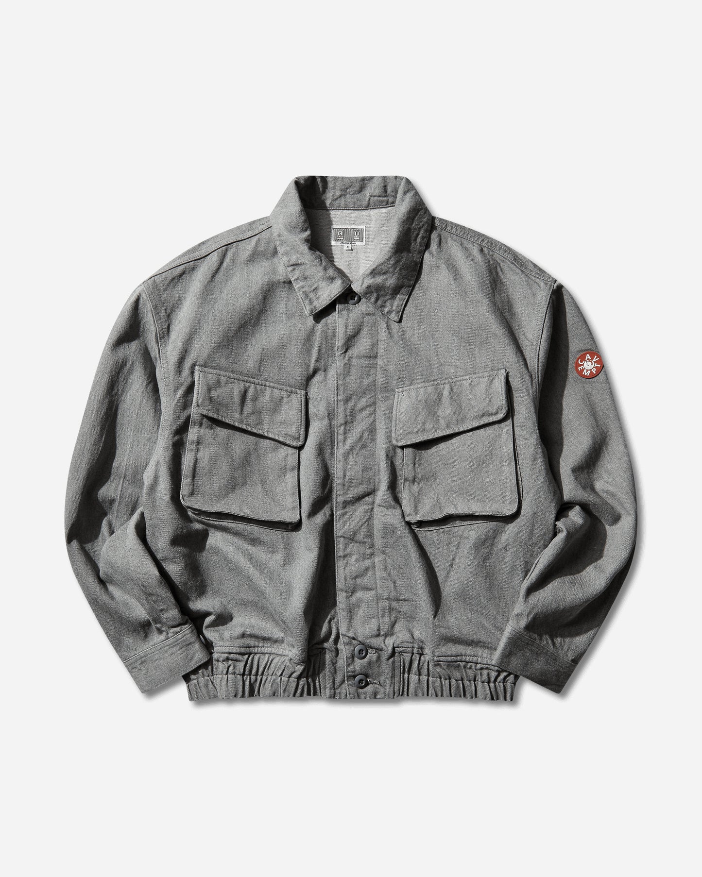 Cav Empt Ash Community Button Jacket Grey Coats and Jackets Bomber Jackets CES28JK18 GREY