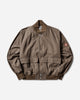 Cav Empt Cotton Flannel Zip Jacket Brown Coats and Jackets Bomber Jackets CES28JK15 BROWN