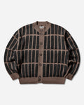 Cav Empt Rectangular Bar Knit Cardigan Brown Knitwears Cardigans CES28KN02 BROWN