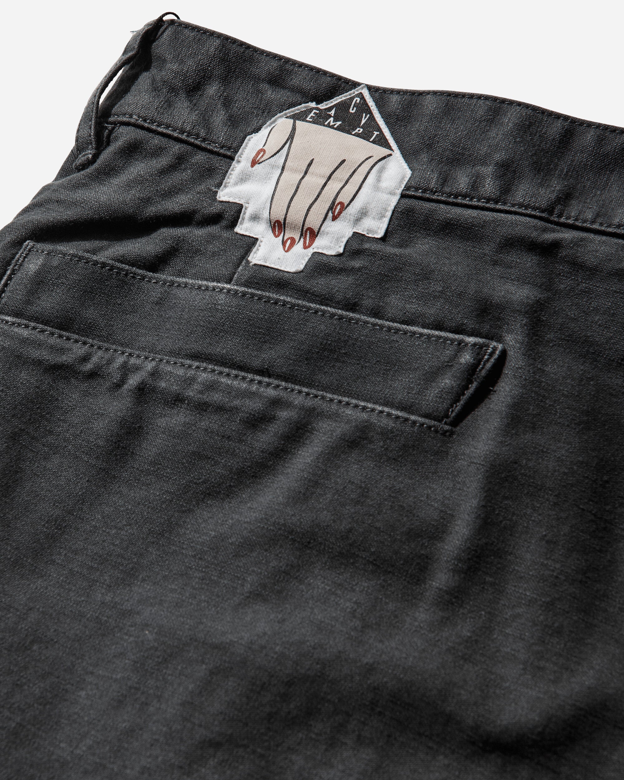 Cav Empt Washed Cotton One Tuck Pants Charcoal Pants Casual CES29PT08 CHARCOAL