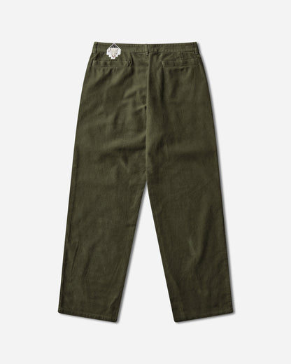 Cav Empt Brushed Soft Cotton One Tuck Pants Green Green Pants Chinos CES28PT07 GREEN