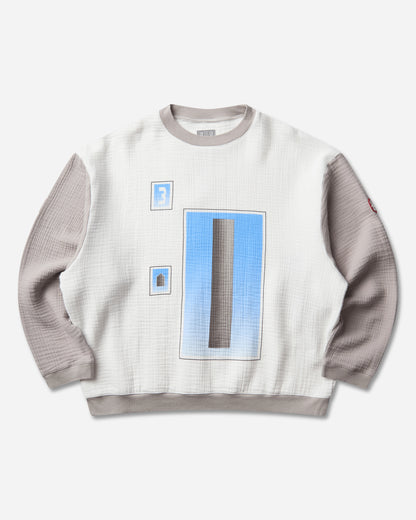 Cav Empt As Cylinder Gauze Crew Neck White Sweatshirts Crewneck CES29CS30 WHITE