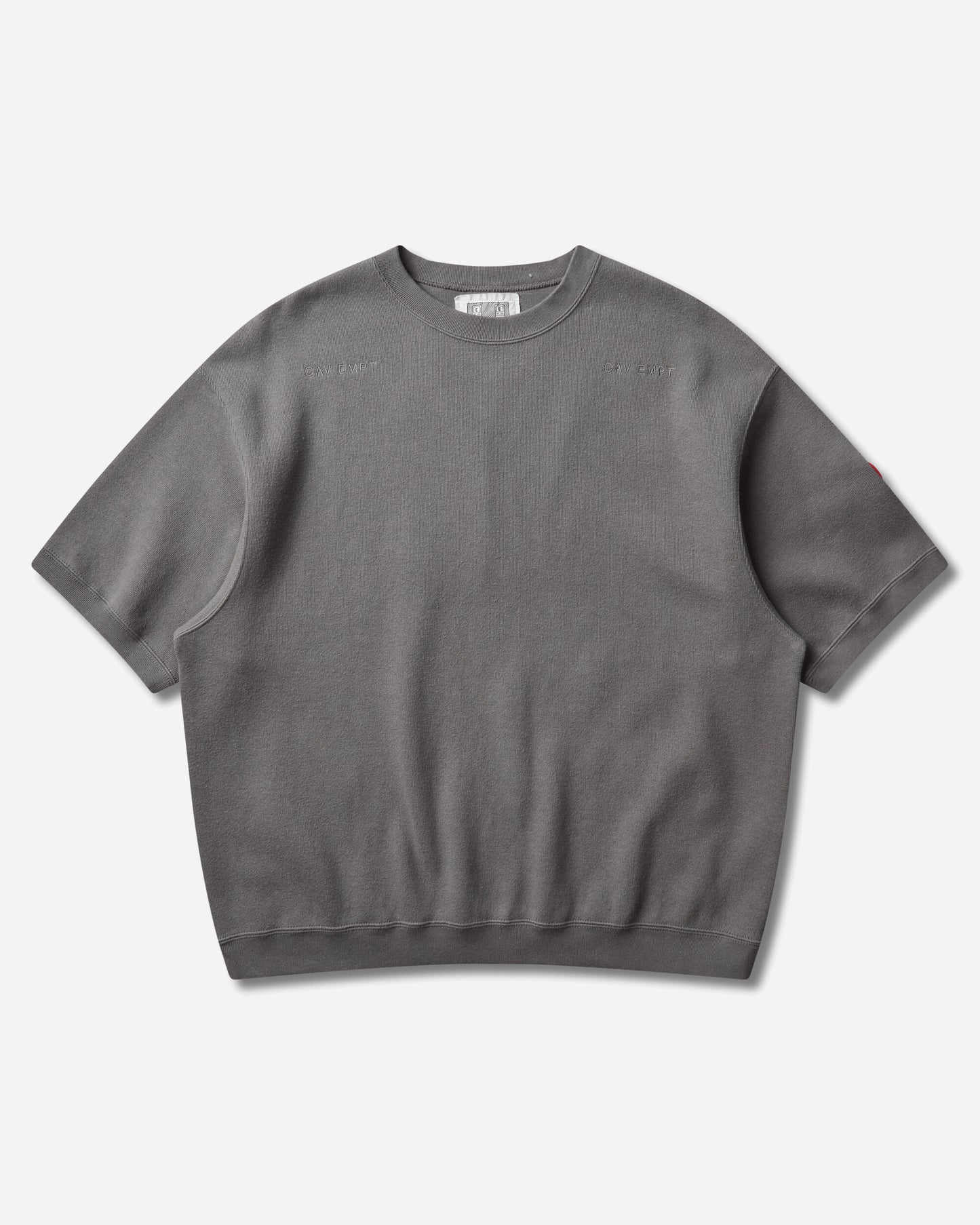 Cav Empt Dbl Knit Short Sleeve Crew Neck Khaki Sweatshirts Crewneck CES29CS23 KHAKI