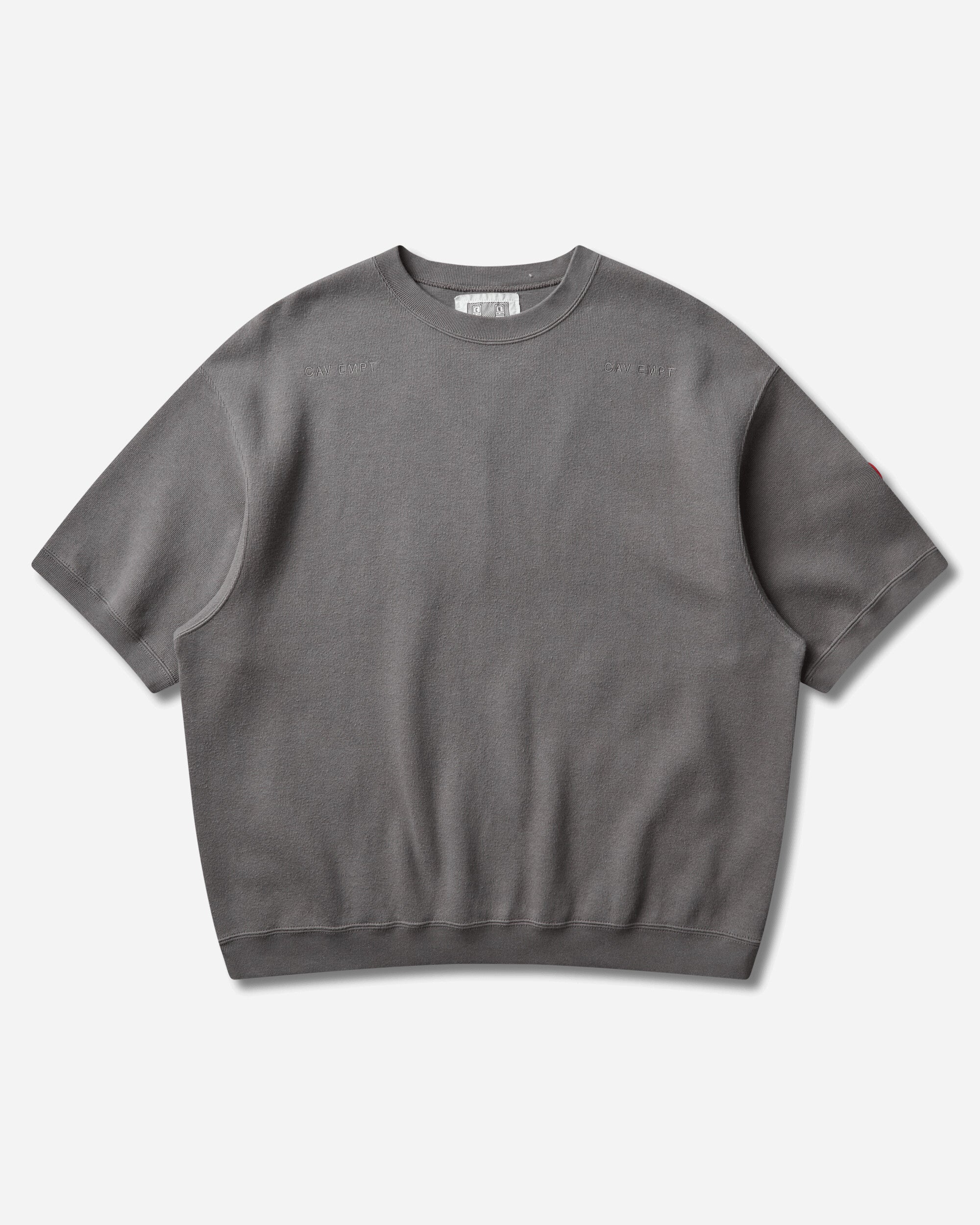 Cav Empt Dbl Knit Short Sleeve Crew Neck Khaki Sweatshirts Crewneck CES29CS23 KHAKI