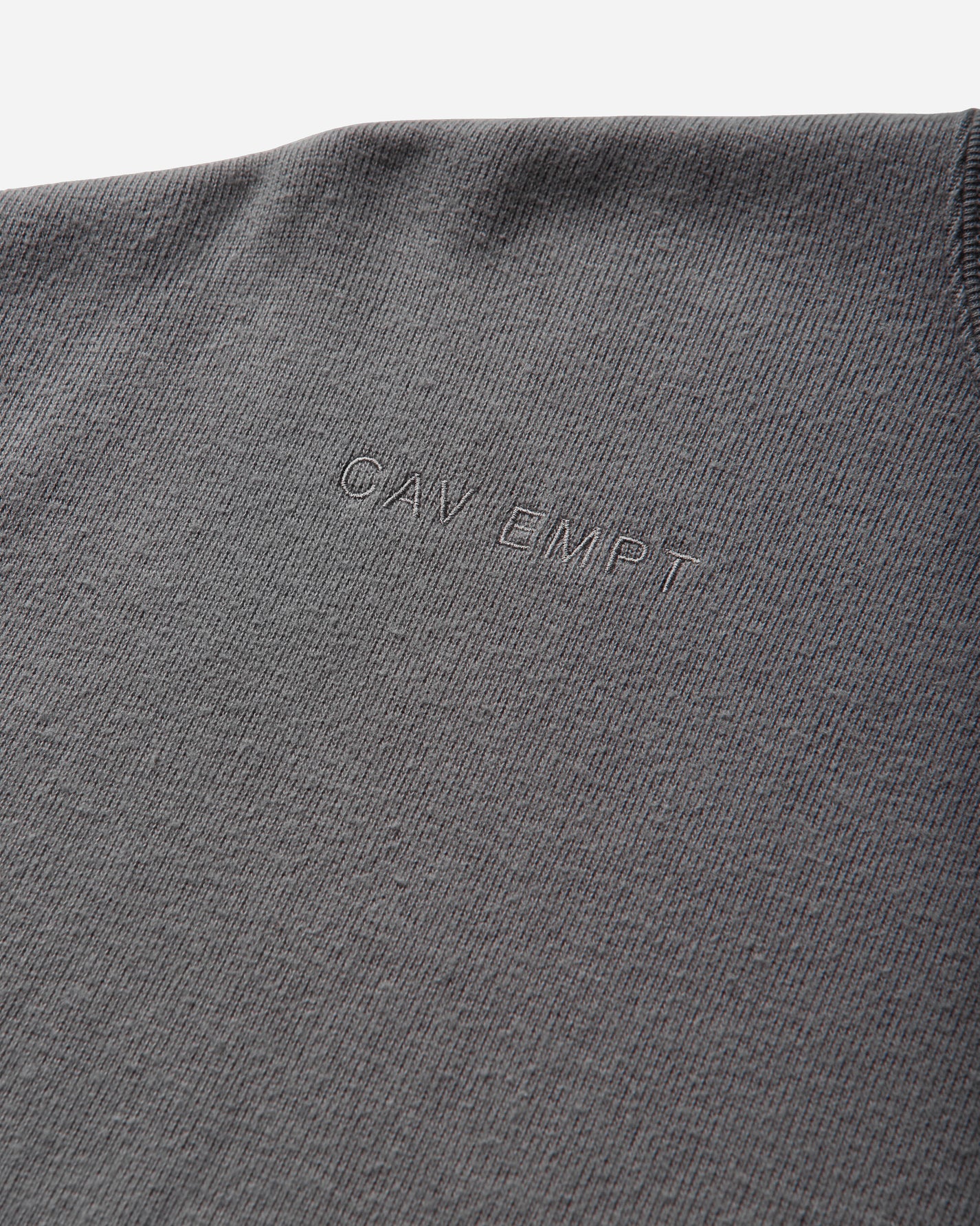 Cav Empt Dbl Knit Short Sleeve Crew Neck Khaki Sweatshirts Crewneck CES29CS23 KHAKI